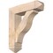 Ekena Millwork Funston Arts and Crafts Smooth Bracket w/ Offset Brace, Douglas Fir, 7 1/2"W x 28"D x 32"H BKT0806X28X32FST03SDF - alternate 1